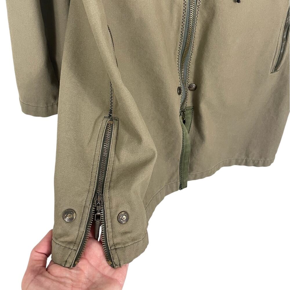 Just Cavalli Military Cargo Jacket Classic Y2K Designer Olive Green Men's Sz 40 - Picture 3 of 16